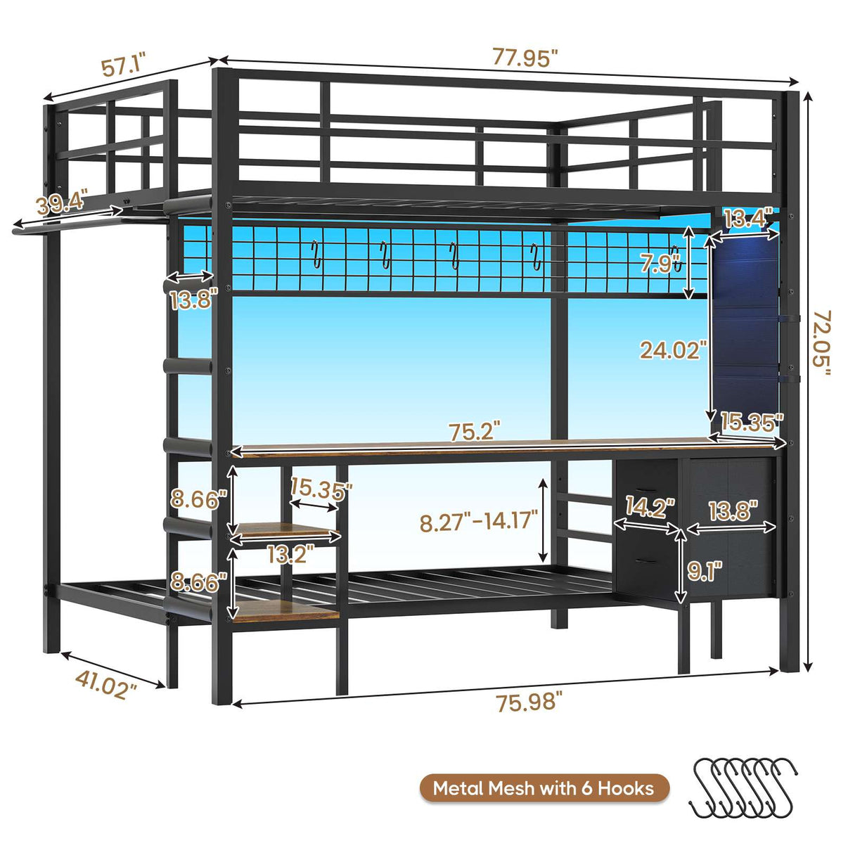 2 person desk